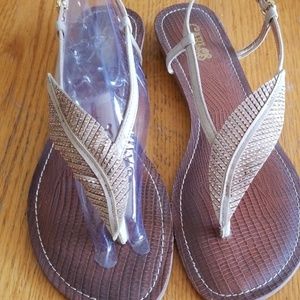 Varlos Santana Tandy feather sandals